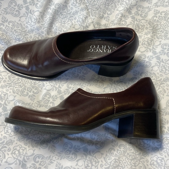 Franco Sarto Slip-On Loafers with Chunky Heel - Picture 16 of 16